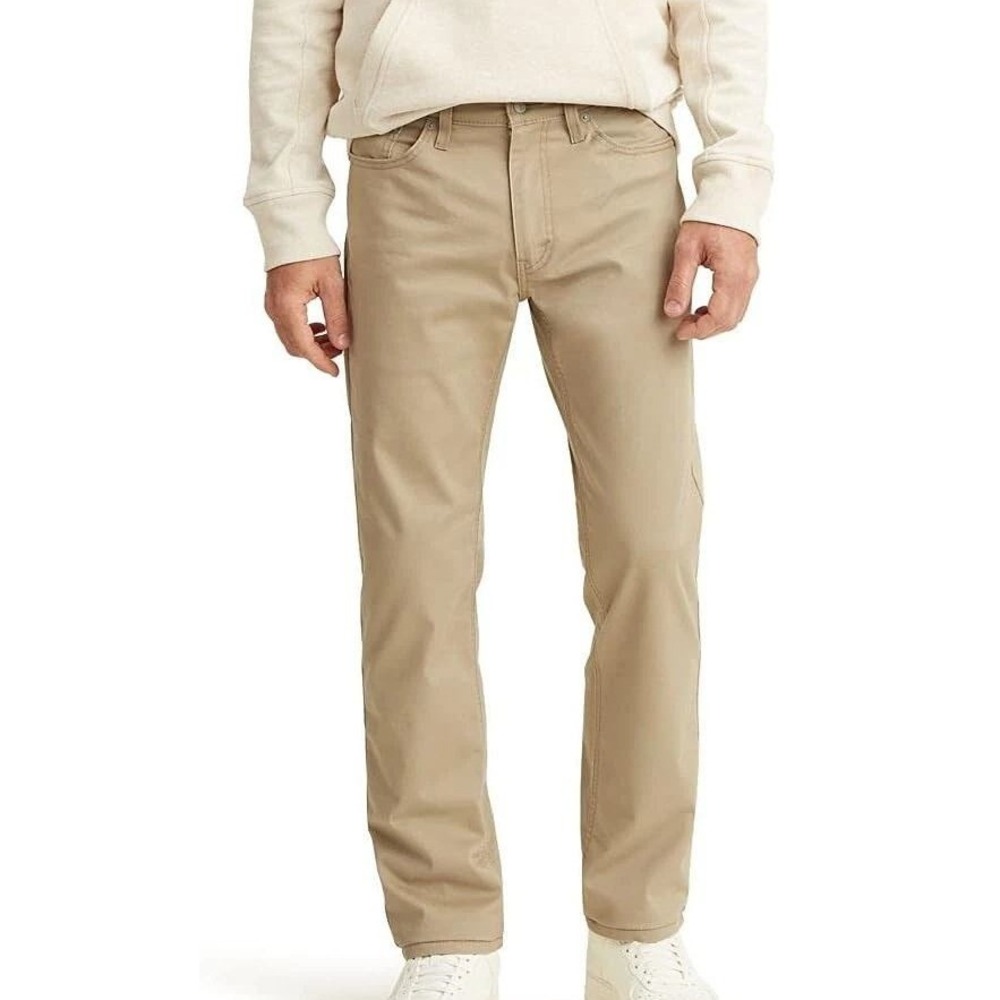 NWOT Levi's 514 Straight Chino Pants Men's 34x29 Tan Cotton Blend Casual